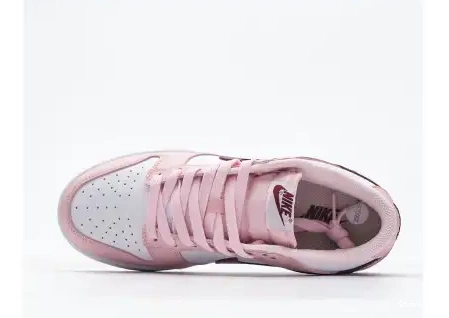 Red (GS) Pink CW1590-601 Dunk Low White Foam Nike   0702